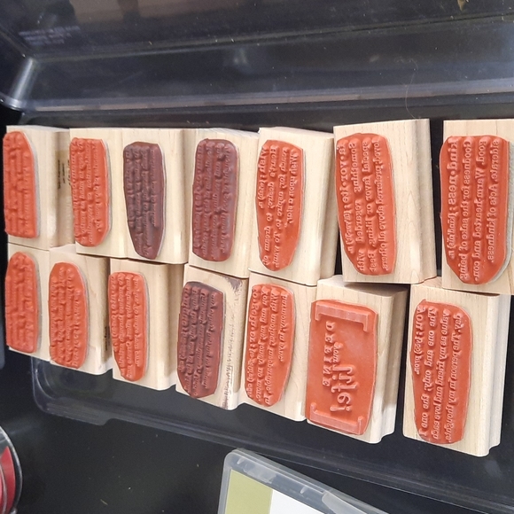 Define your life. 14 double sided stampin up rubber stamp set - Picture 4 of 4